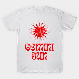 Gemini Sun | Born in May and June Birthday Gifts | Mercury Twins Zodiac T-Shirt